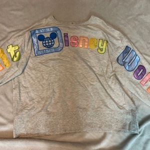 WDW Pastel Rainbow cropped spirit jersey